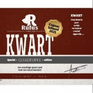Ontdek de Verfijnde Smaak van Rufus Kwart Cognac Infused 13%